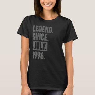 T-shirt Légende depuis juillet 1996 26 ans 26e anniversair