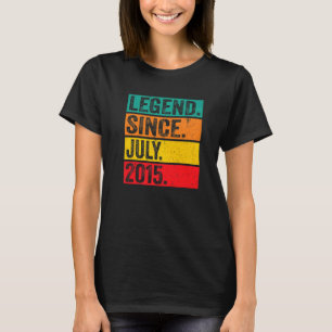 T-shirt Légende depuis juillet 2015 7 Ans 7e Anniversaire 