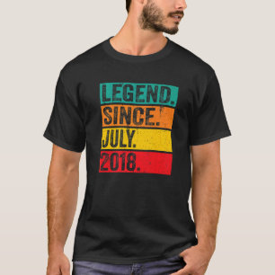 T-shirt Légende depuis juillet 2018 4ème anniversaire 4 an