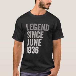 T-shirt Légende Depuis Juin 1936 Impressionnant 85 Ans 85E