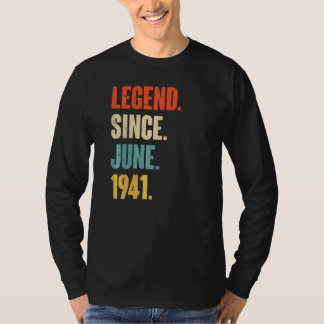 T-shirt Légende depuis juin 1941 81 ans 81e anniversaire