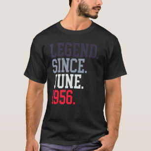 T-shirt Légende Depuis Juin 1956 Pour Hommes Femmes Juin 1
