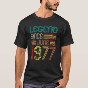 T-shirt Légende depuis juin 1977 45e anniversaire 45 ans O