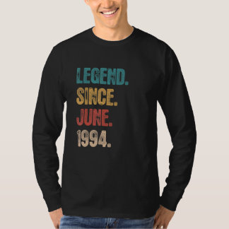 T-shirt Légende depuis juin 1994 28 ans Anniversaire 28ème