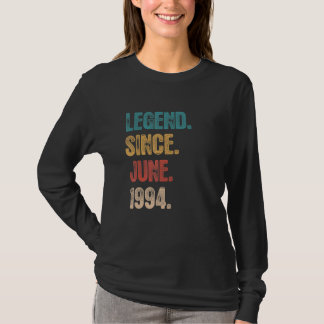 T-shirt Légende depuis juin 1994 28 ans Anniversaire 28ème
