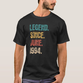 T-shirt Légende depuis juin 1994 28 ans Anniversaire 28ème