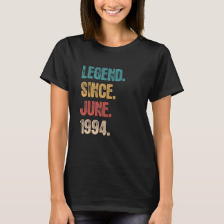 T-shirt Légende depuis juin 1994 28 ans Anniversaire 28ème