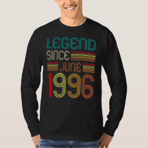 T-shirt Légende depuis juin 1996 26e anniversaire 26 ans O