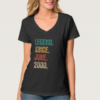 T-shirt Légende depuis juin 2000 22 ans Anniversaire 22e o