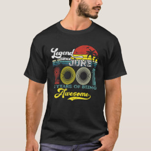 T-shirt Légende Depuis Juin 2001 20E Anniversaire 20 Ans