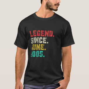 T-shirt Légende Depuis Juin 2005 Perturbé 16E Anniversaire