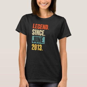 T-shirt Légende depuis juin 2013 9 ans 9e anniversaire