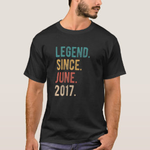 T-shirt Légende depuis juin 2017 5 ans Anniversaire 5 ans