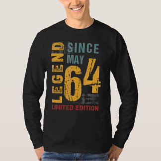 T-shirt Légende Depuis Mai 1964 Pour 58 Ans 58e Naissance