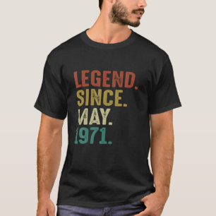 T-shirt Légende Depuis Mai 1971 50E Cadeau Anniversaire 5