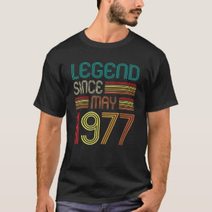 T-shirt Légende depuis mai 1977 45e anniversaire 45 ans V