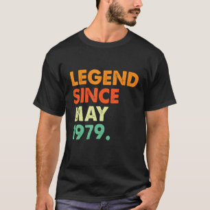 T-shirt Légende depuis mai 1979 Birthdat