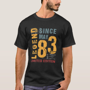 T-shirt Légende Depuis Mai 1983 Cadeau Pour 39 Ans 39E B