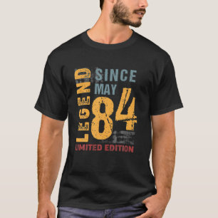 T-shirt Légende Depuis Mai 1984 Cadeau Pour 38 Ans 38E B