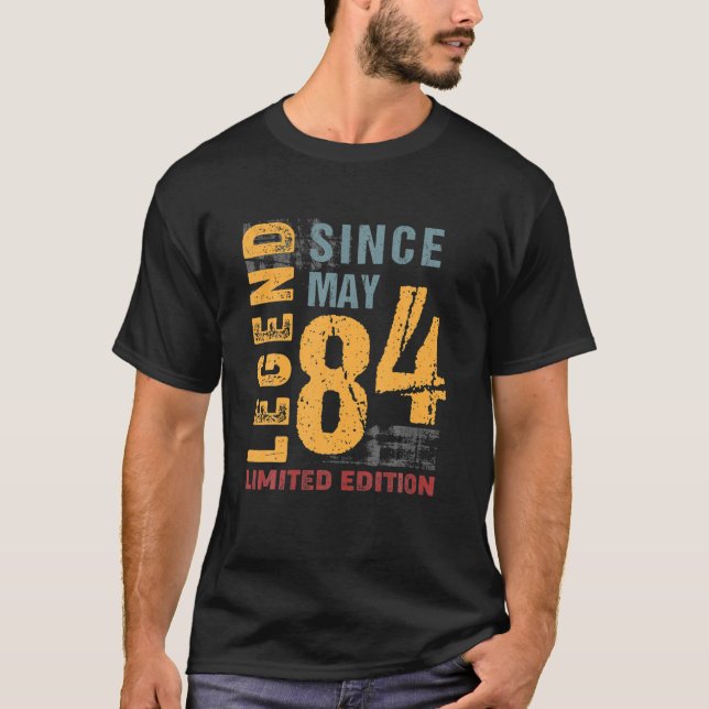 T-shirt Légende Depuis Mai 1984 Cadeau Pour 38 Ans 38E B (Devant)