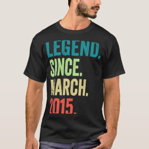 T-shirt Légende depuis mars 2015 Garçon fille 8 ans 8e B