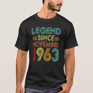 T-shirt Légende depuis novembre 1963 59e anniversaire Retr
