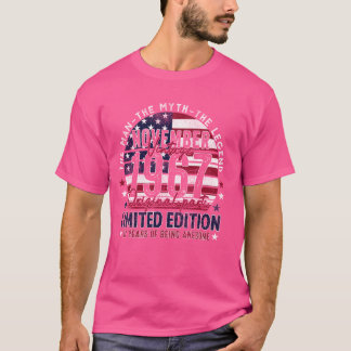 T-shirt Légende depuis novembre 1967 57e B-jour 57 Ans