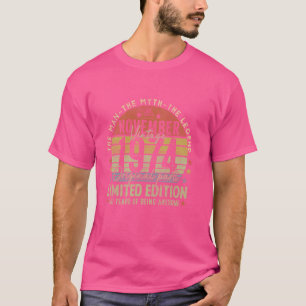 T-shirt Légende depuis novembre 1974 Retro 50th Birthday M