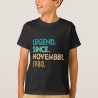 Légende depuis novembre 1980 Vêtements