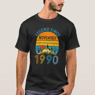 T-shirt Légende depuis novembre 1990 32e anniversaire 32 a