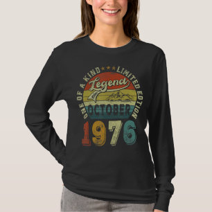 T-shirt Légende depuis octobre 1976 46 Ans 46e anniversair