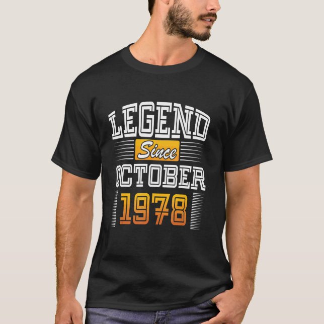 T-shirt Légende depuis octobre 1978 (Devant)