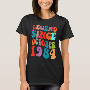 T-shirt Légende depuis octobre 1984 Anniversaire Vintage R