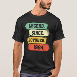 T-shirt Légende depuis octobre 1984 u2013 Joyeux anniversa