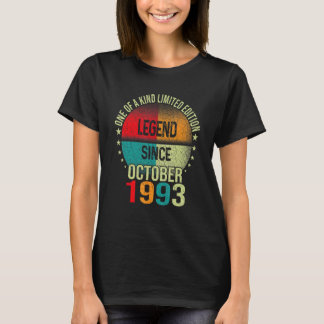 T-shirt Légende depuis octobre 1993 29 ans 29e anniversair