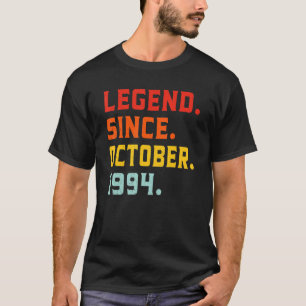 T-shirt Légende depuis octobre 1994 28e anniversaire Vinta