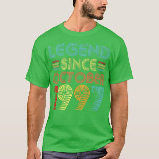 T-shirt Légende depuis octobre 1997 25 ans 25e anniversair