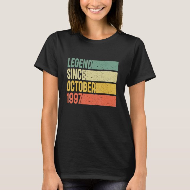 T-shirt Légende depuis octobre 1997 25 ans 25e anniversair (Devant)