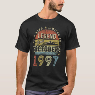 T-shirt Légende depuis octobre 1997 25e anniversaire 25 an