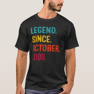 T-shirt Légende depuis octobre 2009 13ème Anniversaire 13