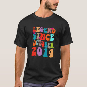 T-shirt Légende depuis octobre 2014 Anniversaire Vintage R