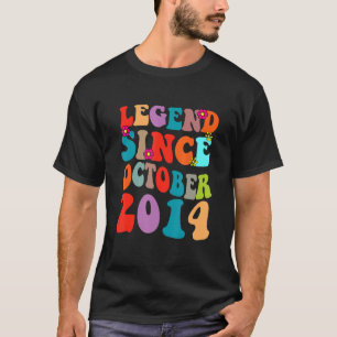 T-shirt Légende depuis octobre 2014 Anniversaire Vintage R