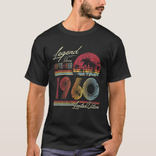 T-shirt Légende Depuis Septembre 1960 60E Anniversaire Cad