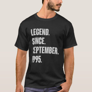T-shirt Légende depuis septembre 1995 27 Ans 27ème Birt