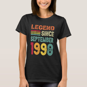 T-shirt Légende depuis septembre 1998 24e anniversaire 24