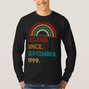 T-shirt Légende depuis septembre 1999 23ème anniversaire N