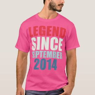 T-shirt Légende des cadeaux de 8 ans depuis septembre 2014