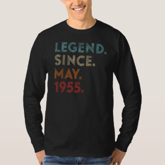T-shirt Légende des couleurs rétros depuis mai 1955 Annive