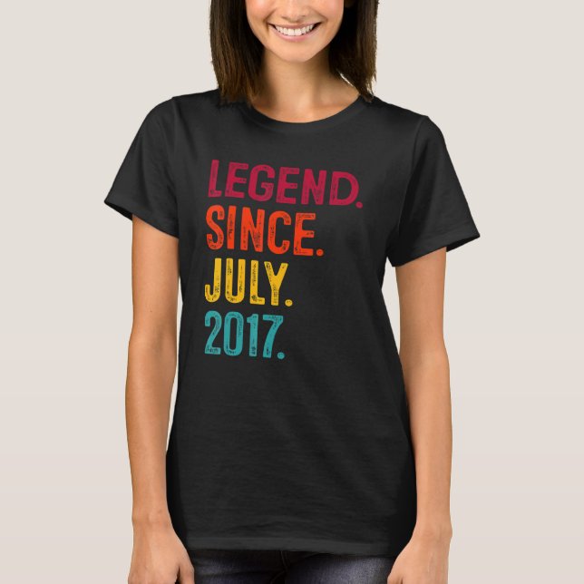 T-shirt Légende du 5e anniversaire depuis juillet 2017 5 a (Devant)