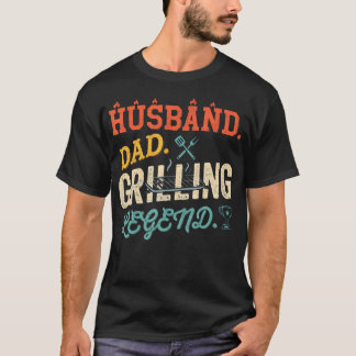 T-shirt Légende du barbecue mari papa grillade BBQ